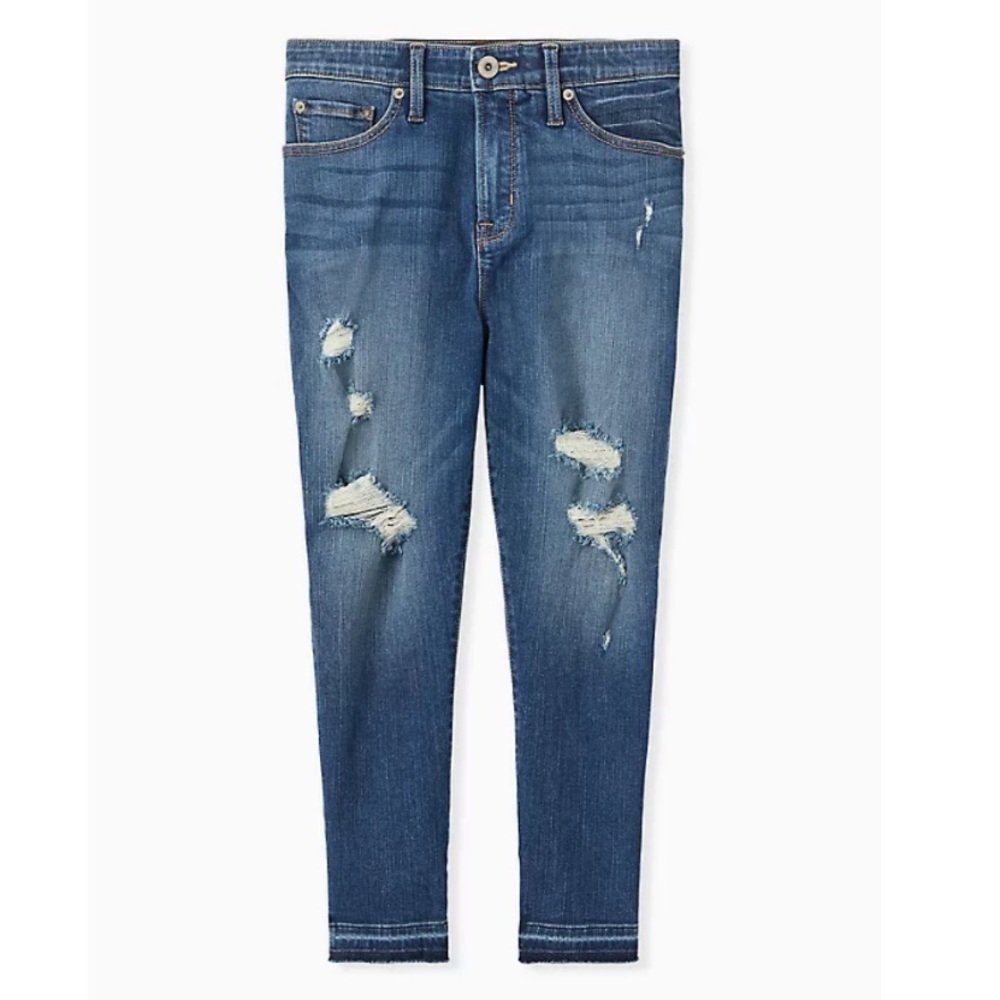 Torrid Crop Sky High Skinny Jeans